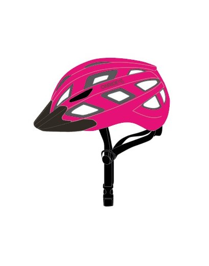 Шолом ONRIDE Muse заднє світло Type-C pink S (52-56 см)