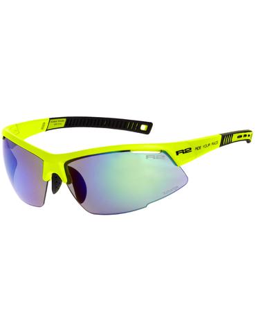 Окуляри R2 RACER неоновий жовтий мат лінзи Green покриття Green REVO (Cat.2) / Clear (Cat.0)