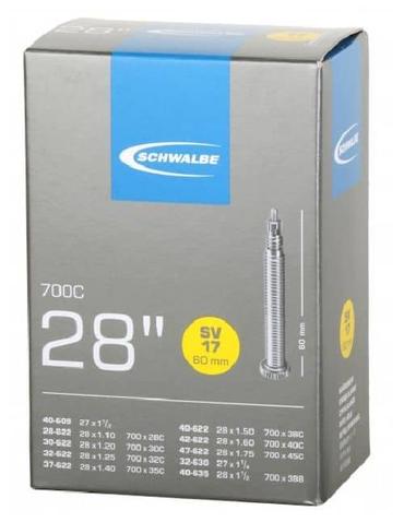 Камера Schwalbe SV17 27x1.25/28x1.75 (28/47-622/635) ніпель FV 60мм