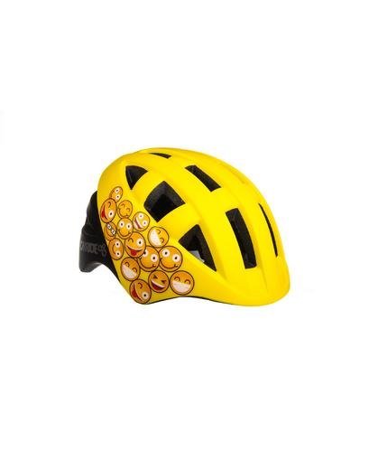Шолом дитячий ONRIDE Bud жовтий зі смайлами M (54-57 см)