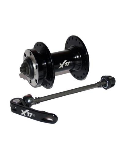 Втулка передня X17 MTB 32 отвори ексцентрик під диск чорний