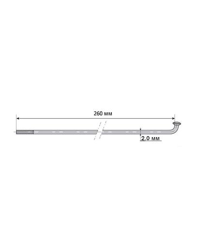 Спиця Mach1 Inox Plus 2x260 сріблястий