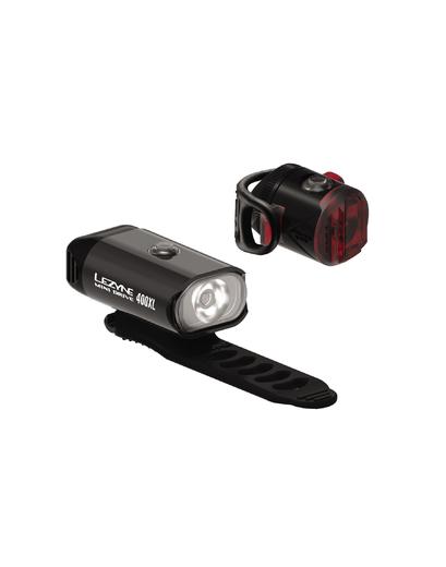 Світло переднє і заднє Lezyne MINI DRIVE 400XL / FEMTO USB DRIVE комплект чорний