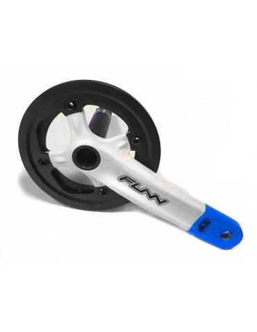 Шатуни FUNN Arrow Bob Single Hollowtech II 170мм 32T з захистом білий/синій