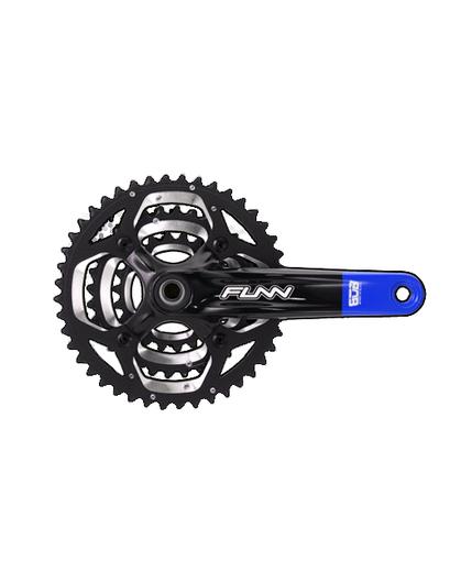 Шатуни FUNN Arrow Bob Triple Hollowtech II 175мм 22x32x44T чорний/синій