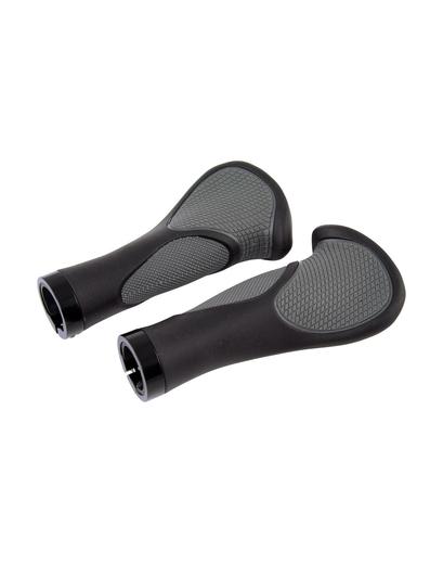 Ручки руля Longus ANATOMIC ергономічні з замком чорний 140мм