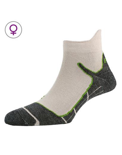 Шкарпетки жіночі P.A.C. Trekking Superlight білий/зелений 38-41