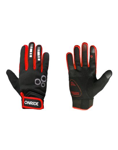 Рукавички ONRIDE Pleasure 20 чорний/червоний XL