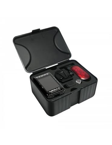 Велокомп'ютер бездротовий Lezyne MEGA C GPS з датчиками SC/HR чорний