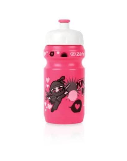 Фляга Zefal Little Z Ninja Girl + універсальний тримач 350 мл рожевий