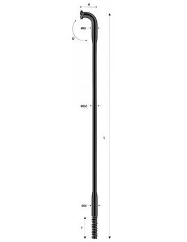 Спиця Pillar PDB1415 258 мм тягнута 2/1.8/2 сріблястий
