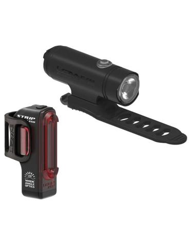 Світло переднє і заднє Lezyne CLASSIC DRIVE / STRIP DRIVE USB PAIR комплект чорний