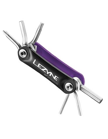 Ключі-мультитул Lezyne RAP - 6 функцій фіолетовий/сріблястий