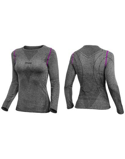 Термобілизна жіноча R2 LADY верх чорний/сірий S
