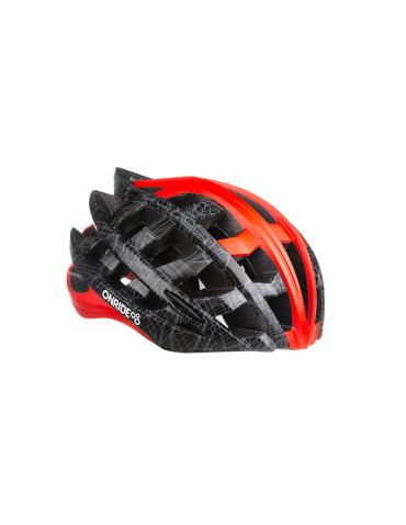 Шолом ONRIDE Cat матовий чорний/червоний L (57-62 см)