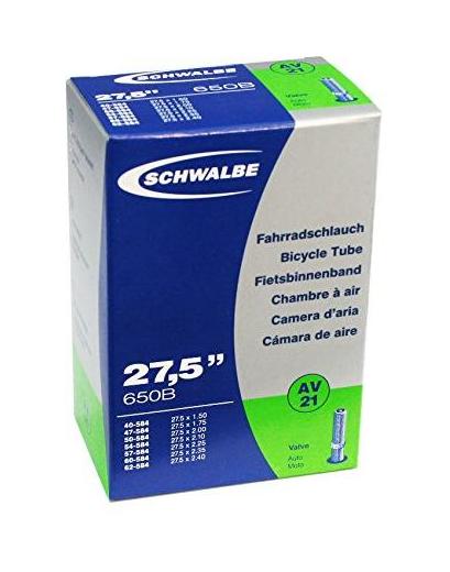 Камера Schwalbe AV21 27.5˝x1.50-2.40˝ (40-62/584) ніпель AV 40мм