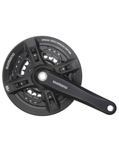 Шатуни Shimano Tourney FC-M171 170 мм 28х38х48 з захистом чорний