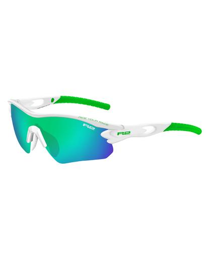Окуляри R2 PROOF білий мат лінзи Green покриття Green REVO (Cat. 2)