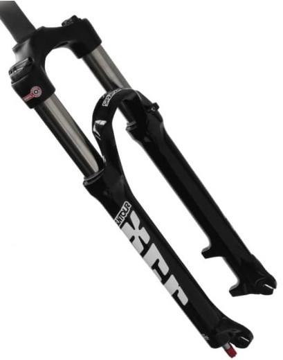 Вилка Suntour XCR RL 100мм 26˝/28,6/A-H манетка LockOut чорний
