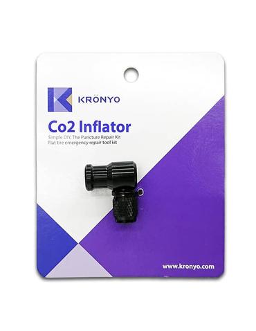 Адаптер стальний для картриджа СО2 KRONYO TPK-52К (чорний)