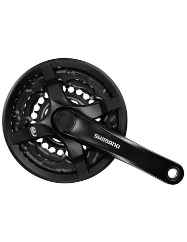 Шатуни Shimano Tourney FC-TY301 175мм 42X34X24 з захистом чорний