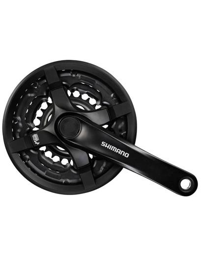 Шатуни Shimano Tourney FC-TY301 175мм 42X34X24 з захистом чорний