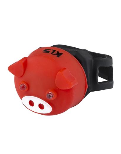 Мигалка задня KLS PIGGY червоний