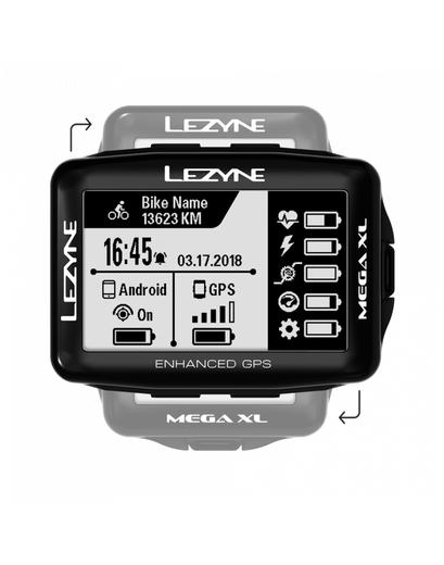 Велокомп'ютер бездротовий Lezyne MEGA XL GPS чорний