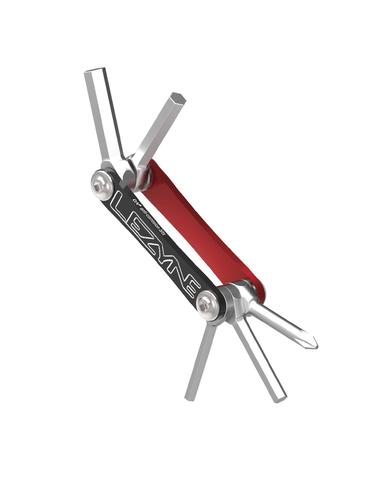 Ключі-мультитул Lezyne V - 5 функцій чорний/червоний