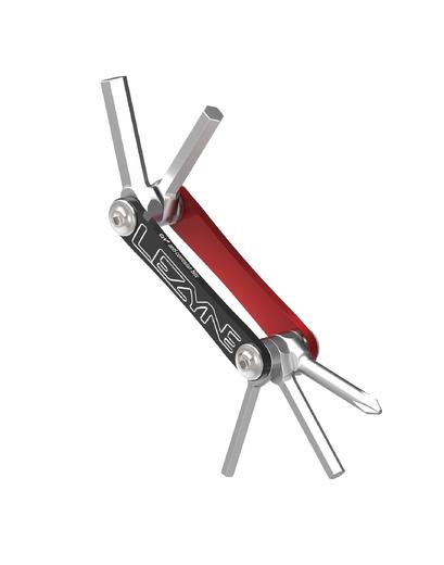 Ключі-мультитул Lezyne V - 5 функцій чорний/червоний