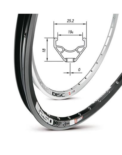 Обід Mach1 250 DISC 28˝ 36 отворів під диск чорний