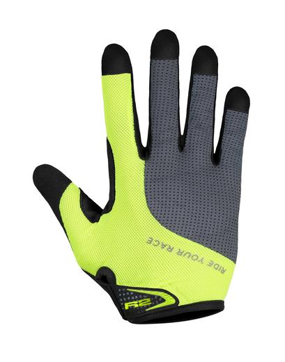 Рукавички R2 Pros лайм/сірий XXL
