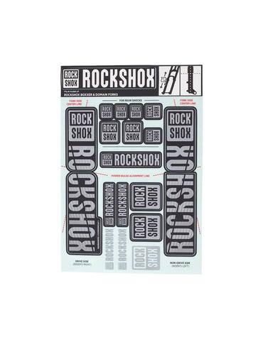 Деколі на вилку RockShox (35 мм) сірий
