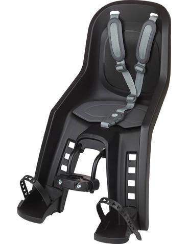 Дитяче крісло на велосипед POLISPORT Bubbly Mini FHT Чорний / Сірий переднє