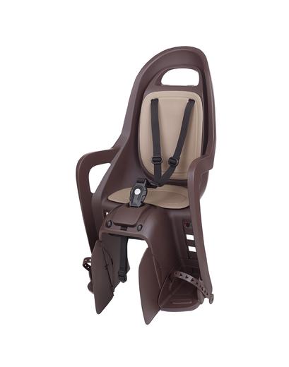 Дитяче крісло на велосипед POLISPORT Groovy CFS Темно Коричневий/Коричневий заднє