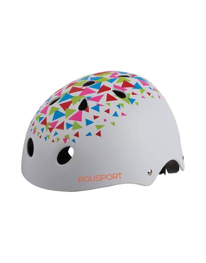 Дитячиі шоломи POLISPORT Junior S Білий матовий / Помаранчевий Injected Hard Shell