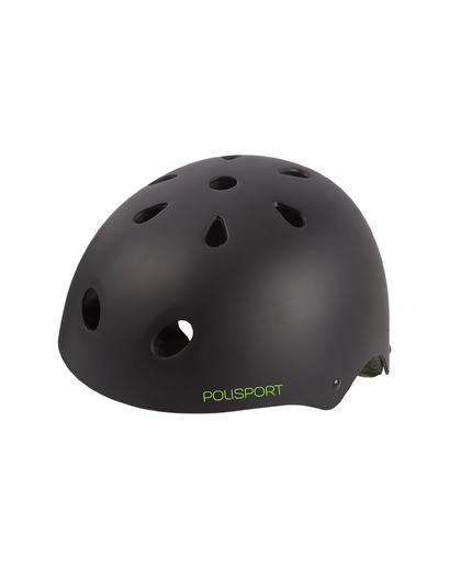 Дитячиі шоломи POLISPORT Junior S Чорний матовий / Зелений Injected Hard Shell