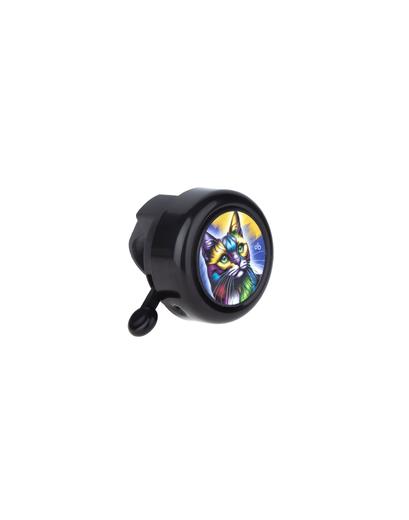 Дзвоник ONRIDE Rang 10, кіт Ван Гог, алюмінієвий, Ø керма 22мм, чорний