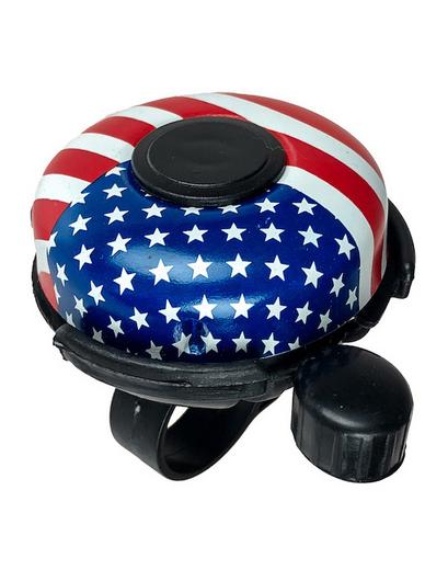 Дзвоник X17 стальний кольоровий з пласт флаг США