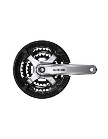 Шатуни Shimano Tourney FC-TY701 170мм 48X38X28 з захистом сірий