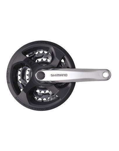 Шатуни Shimano Tourney FC-M131 170 мм 28х38х48 з захистом сріблястий