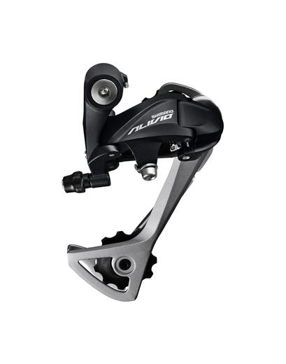 Перемикач задній Shimano Alivio RD-T4000 SGS 9 швидкостей довгий важіль чорний