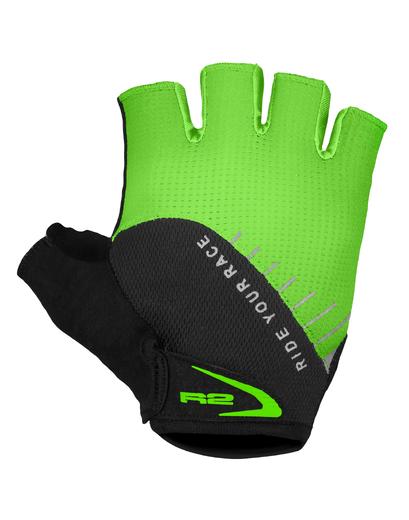 Рукавички R2 VOUK чорний/зелений S