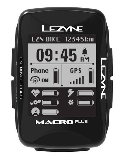 Велокомп'ютер бездротовий Lezyne MACRO PLUS GPS USB HRSC чорний