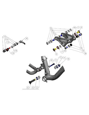 Запчастини Trek Fuel EX шайба I.D. 8.2MM O.D. 10.0мм (деталь №2)