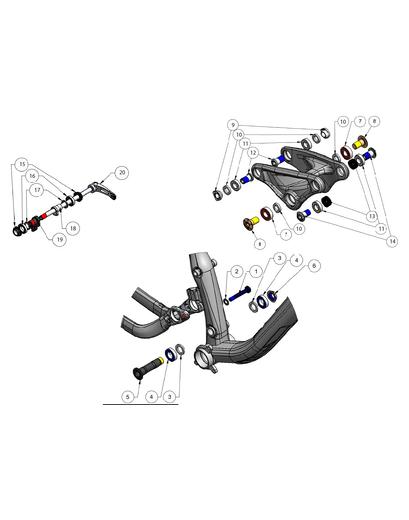 Запчастини Trek Fuel EX шайба I.D. 8.2MM O.D. 10.0мм (деталь №2)