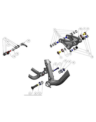 Запчастини Trek Fuel EX шайба I.D. 8.2MM O.D. 10.0мм (деталь №2)