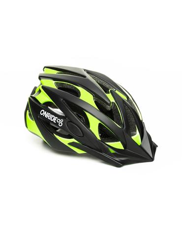 Шолом ONRIDE Cross матовий чорний/зелений L (58-61 см)