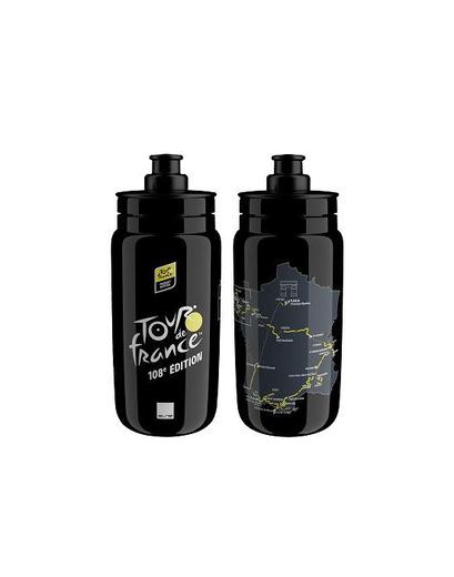Фляга Elite FLY TOUR DE FRANCE MAP 2021 чорний 550мл