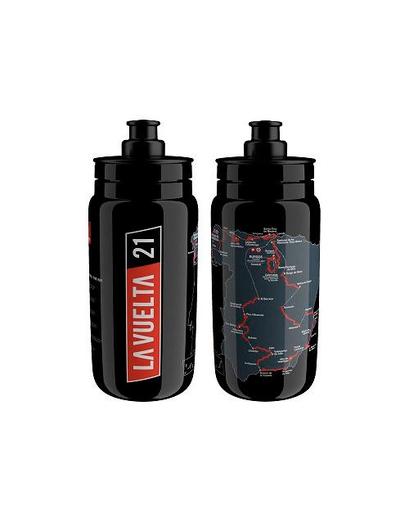 Фляга Elite FLY VUELTA 2021 мапа чорний 550мл